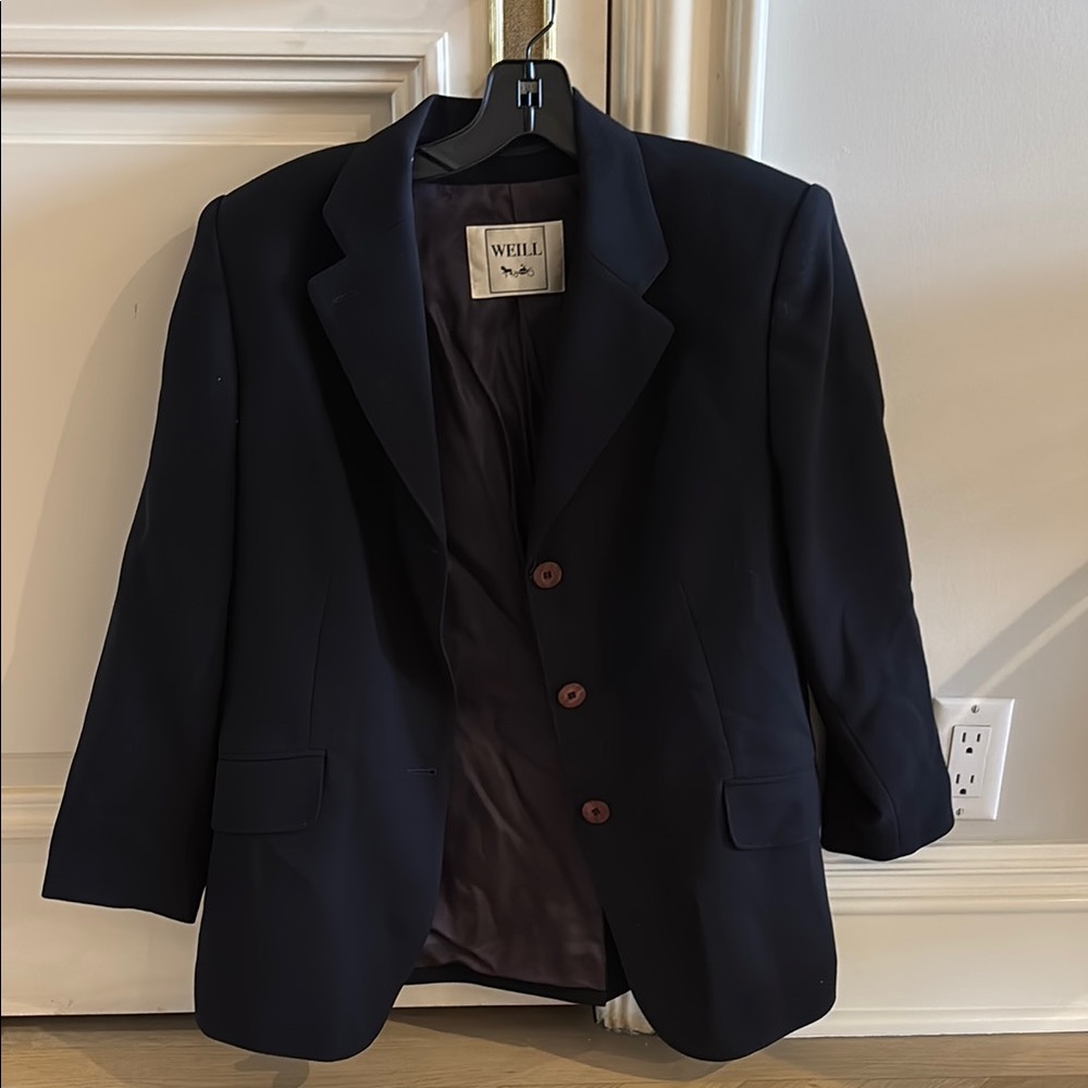 WEILL Paris Navy Blue Blazer & Slacks